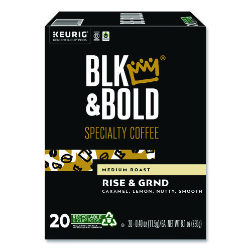 Rise and GRND K-Cups, 0.41 oz K-Cup, 20/Box