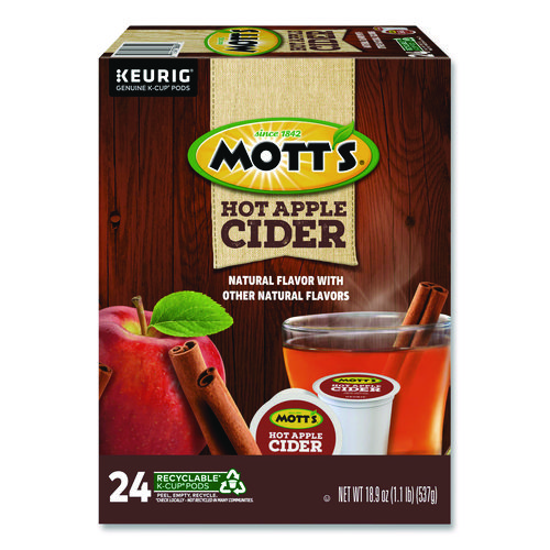 Hot Apple Cider K-Cup Pods, 1 oz K-Cup Pod, 24/Box