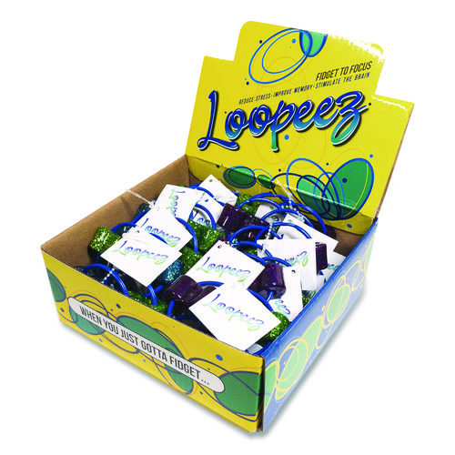 Loopeez Fidget Toy, Small, Assorted Colors, 24/Carton