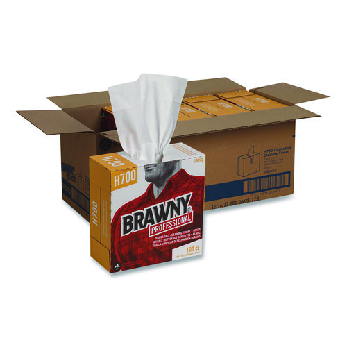 Medium Weight HEF Shop Towels, 9.1 x 16.5, 100/Box