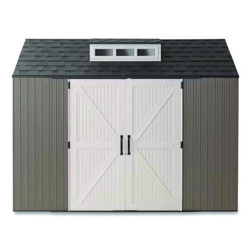 Storage Shed, 337 cu ft, 7 ft x 10 ft x 8 ft, Brown