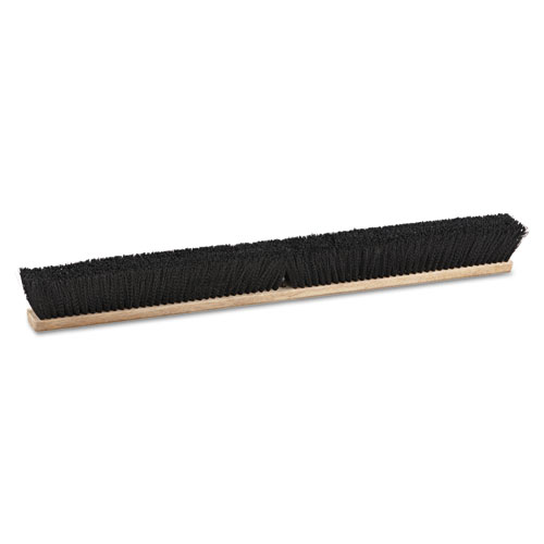 Image of Floor Brush Head, 3" Black Polypropylene Bristles, 36" Brush