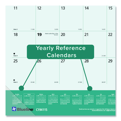 Pets Collection Monthly Desk Pad, Furry Kittens Photography, 22 x 17, White Sheets, Black Binding, 12-Month (Jan-Dec): 2025