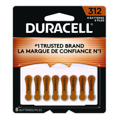 Hearing Aid Battery, #312, 8/Pack