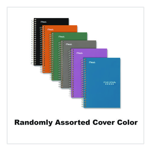 Wirebound Notebook, 5-Subject, Medium/College Rule, Randomly Assorted Cover Color, (150) 9.5 x 7.25 Sheets