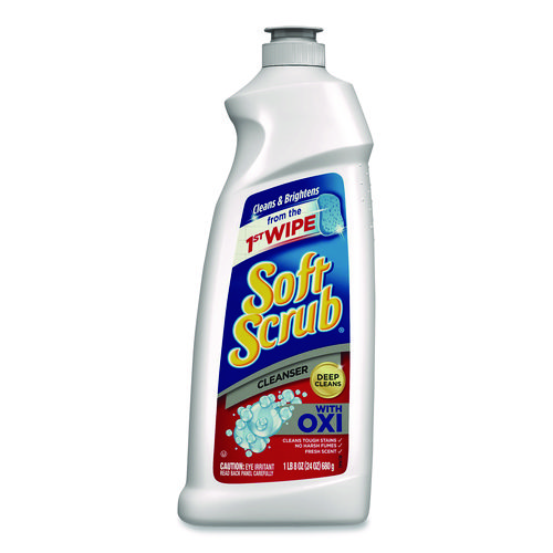 Image of Soft Scrub® Oxi Cleanser, Clean Scent, 24 Oz Bottle, 9/carton