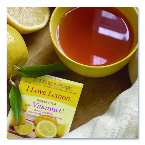 I Love Lemon Herbal Tea, 0.06 oz Tea Bag, 28/Box