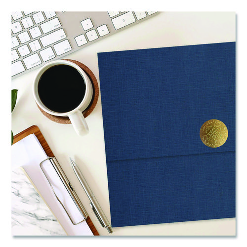 Tri-Fold Certificate Holder, 9.25 x 12.5, Navy Blue, 5/Pack