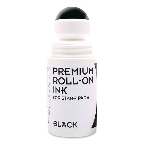 Image of COSCO Premium Roll-On Ink, 2 Oz, Black