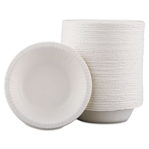 Image of Paper Dinnerware, Bowls, 12 oz, White, 1,000/Carton