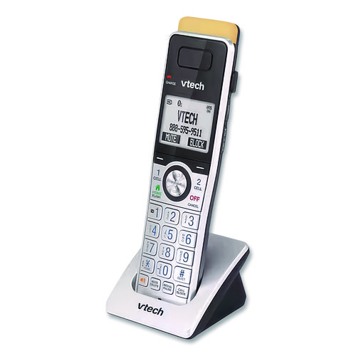 80-2151-02 Three-Handset Connect to Cell Cordless Telephone, Black/Silver