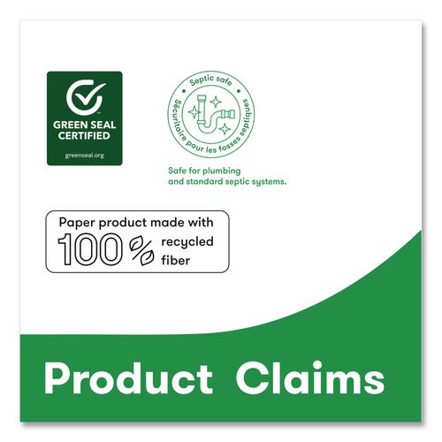 Select Jumbo Bath Tissue, Septic Safe, 1-Ply, 3.3" x 2,000 ft, White, 12 Rolls/Carton