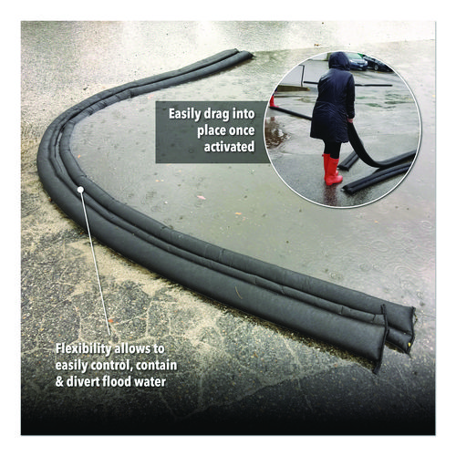 Flood Barriers, 6" x 17 ft x, 3.5", 1 Barrier