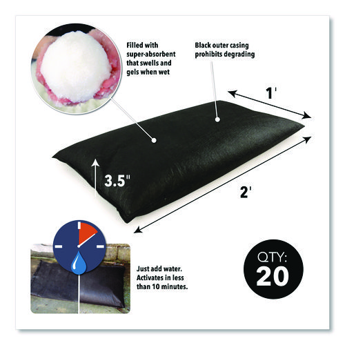 Flood Bags, 12" x 24" x 3.5", 20/Box