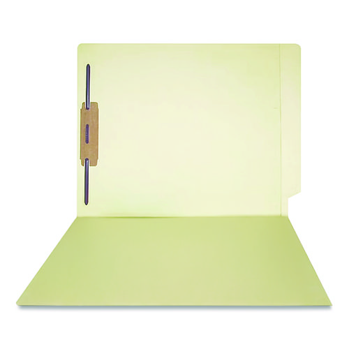 Full Pocket End Tab Fastener Folders, 0.75" Expansion, 1 Fastener, Letter Size, Manila, 50/Box