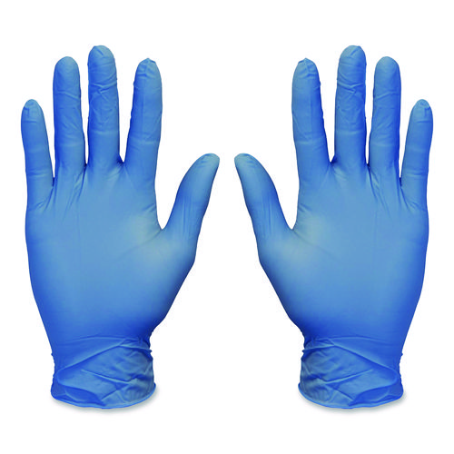 ProGuard Nitrile Gloves, Powder-Free, 3 mil, Blue, Small, 1,000/Carton