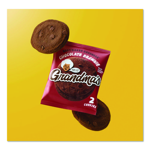 Cookies - Single Serve, Chocolate Brownie, 2.5 oz Packet, 60/Carton