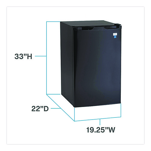 4.4 Cu. Ft. Counter Height Refrigerator, Black