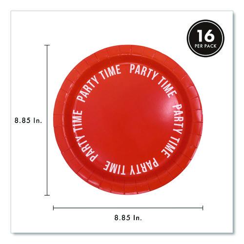 Birthday Tableware Pack, 24 Cups, 24 Dessert Plates, 24 Dinner Plates, 48 Paper Napkins, Assorted Colors, 120 Pieces/Kit