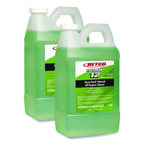 Green Earth Natural All Purpose Cleaner, Clean Scent, 2 L Bottle, 4/Carton