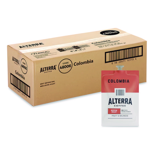 Coffee Freshpack Pods, Colombia, Medium Roast, 0.28 oz, 100/Carton