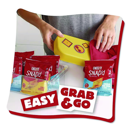 Snap'd Crackers Variety Pack, Cheddar Sour Cream and Onion; Double Cheese, 0.75 oz Bag, 42/Carton