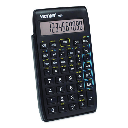 920 Compact Scientific Calculator with Hinged Case, 10-Digit LCD