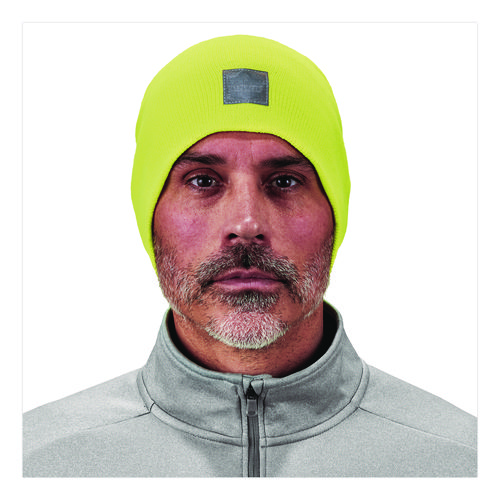 N-Ferno 6812 Rib Knit Beanie, One Size Fits Most, Lime