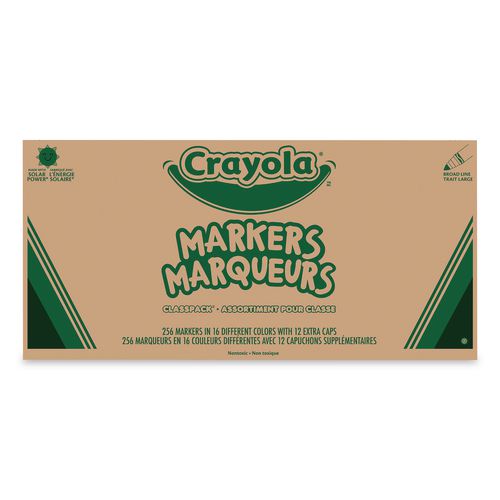 Crayola 200 Count Washable Broad Line Markers Classpack 10 Colors - 2025 - $28.00