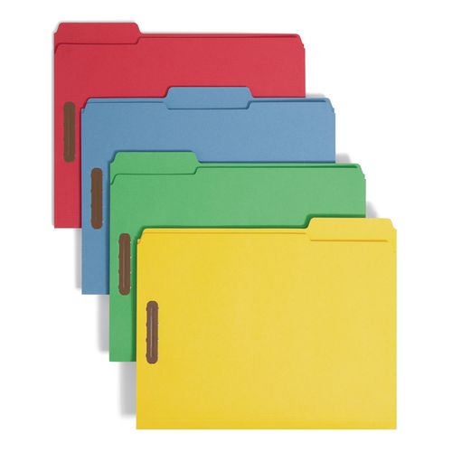 Smead Top Tab Colored Fastener Folders, 1/3-Cut Tab: Assorted, Expands ...