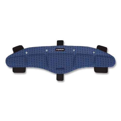 Chill-Its 6611 Hard Hat Cooling Sweatband Pad, 15 x 4, Blue, 3/Pack