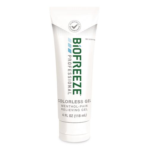 Professional Colorless Topical Analgesic Pain Reliever Gel, 4 oz Tube