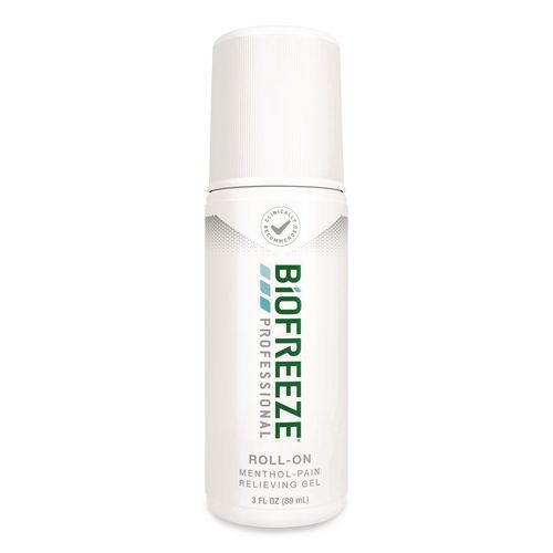 Professional Green Roll-On Topical Analgesic Pain Reliever, 3 oz Roll-On