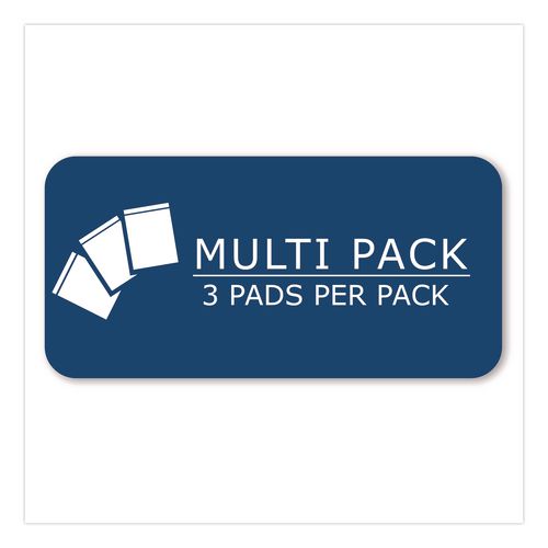 WIDE Landscape Format Writing Pad, Unpunched, Medium/College Rule, Assorted Colors, (40) 11 x 8.5 Sheets, 3/Pack