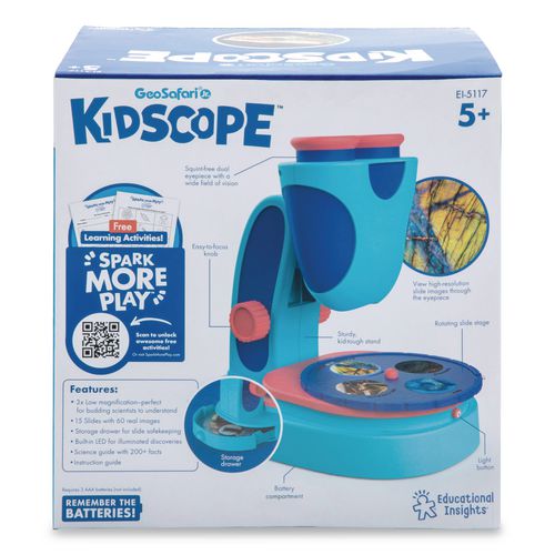GeoSafari Jr. Kidscope, Ages 5 and Up, 3x Magnification, Blue