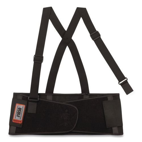 ProFlex 1650 Economy Elastic Back Support Brace, X-Large, 38" to 42" Waist, Black