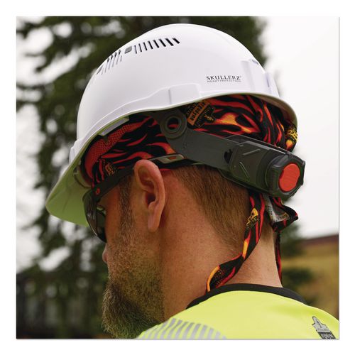 Chill-Its 6615 High-Performance Bandana Doo Rag with Terry Cloth Sweatband, One Size Fits Most, Flames
