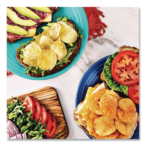 LAYFRI44359 - Classic potato chips are still made from just three ingredients: potatoes, oil and salt. Quality taste begins with farm-grown potatoes. Gluten-free. Food Type: Chips; Flavor: Classic; Capacity (Weight): 1.5 oz; Product Packaging: Bag.