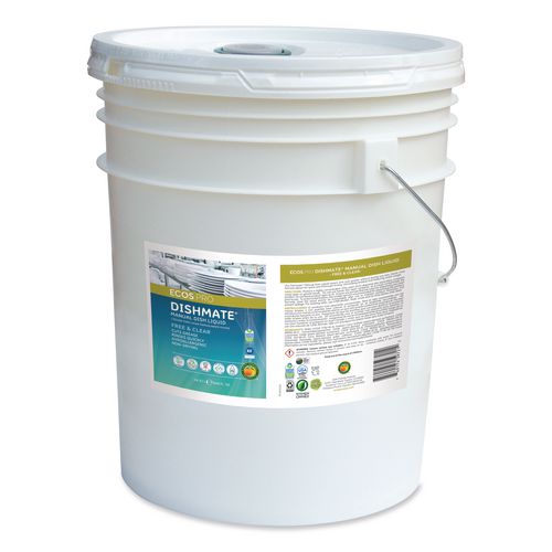 Dishmate Manual Dish Liquid, Free and Clear, 5 gal Pail