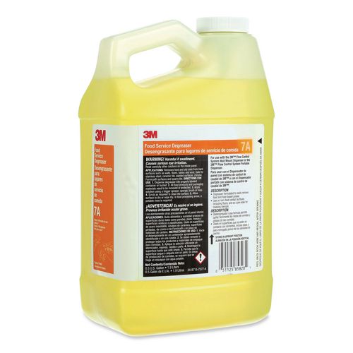 Food Service Degreaser Concentrate 7A, 0.5 gal Bottle, 4/Carton