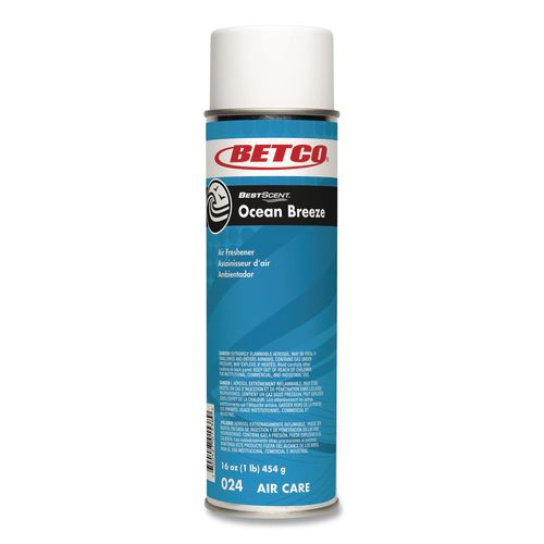 BestScent Ocean Breeze Deodorizer, Ocean Breeze Scent, 19 oz Can, 12/Carton