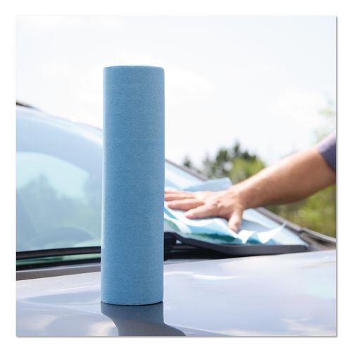 Image of Automotive Wiper Rolls, 9.4 x 11, Blue, 55/Roll, 30 Rolls/Carton