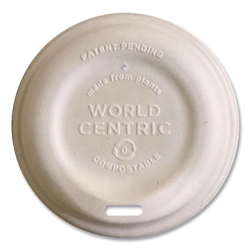 Fiber Lids for Cups, Fits 10 oz to 20 oz Hot Cups, Paper, Natural, 1,000/Carton