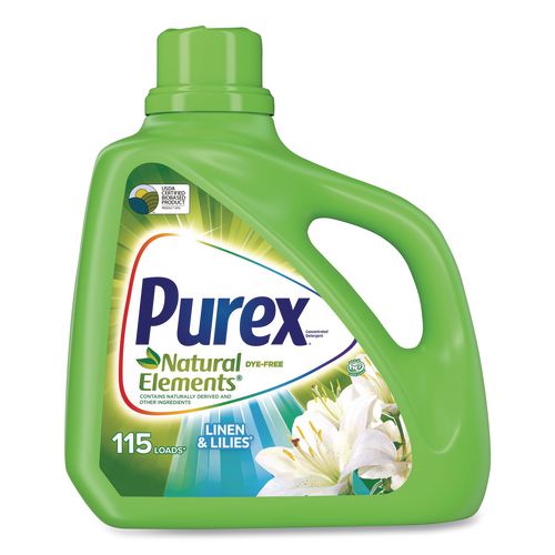Ultra Natural Elements HE Liquid Detergent, Linen and Lilies, 150 oz Bottle, 4/Carton