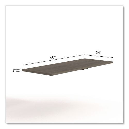 Alera Seville Training Table Top, Rectangular, 60w x 29d Walnut