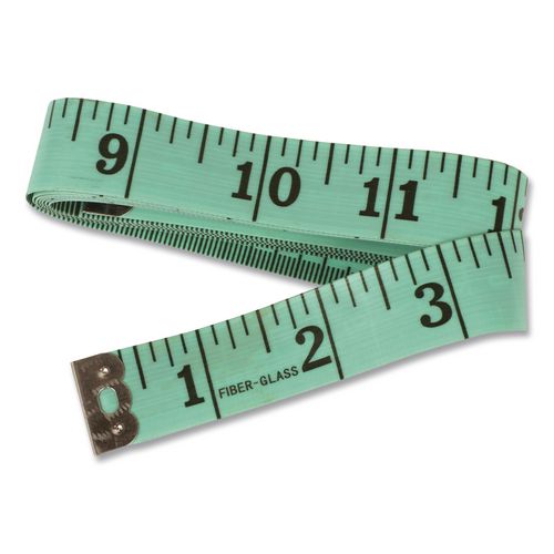 Standard/Metric Tape Measure, 60" Long, Assorted Colors, Plastic, 10 Tape Measures