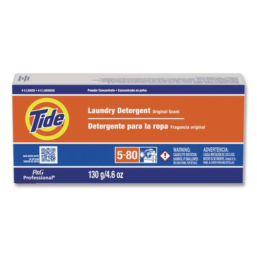 Laundry Detergent Powder, HE Compatible, 4 Loads, 4.6 oz, 14/Carton