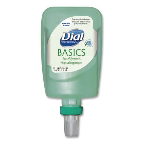 Basics Hypoallergenic Foaming Hand Wash Refill for FIT Manual Dispenser, Honeysuckle Scent, 1.2 L