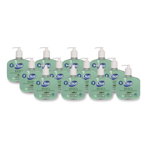 Basics MP Free Liquid Hand Soap, Unscented, 16 oz, 12/Carton