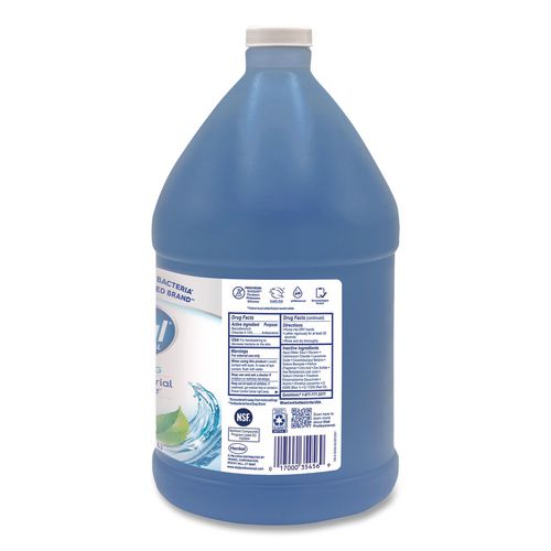 Antibacterial Defense Foaming Hand Wash Refill, Plus Aloe Formula, Spring Water Scent, 1 gal, 4/Carton